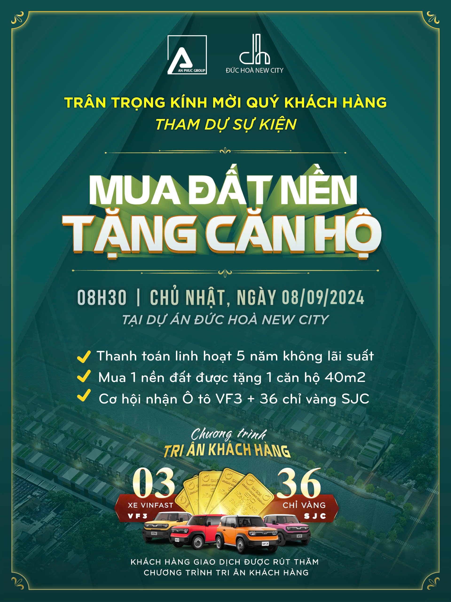 THƯ MỜI ĐỨC HÒA NEW CITY